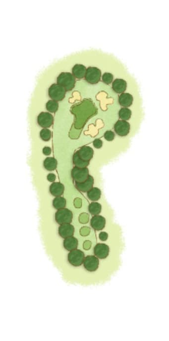 摩周コースイラスト|4ホール